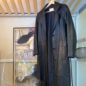 COPY - Worthington Lambskin leather trench coat